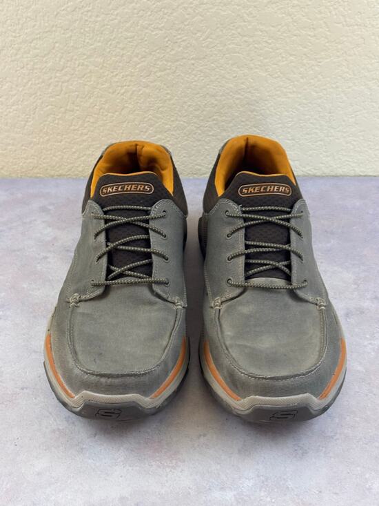 Skechers Relaxed Fit Respected Loleto Bungee Brown Goodyear Shoes Men’s 14 main image 4